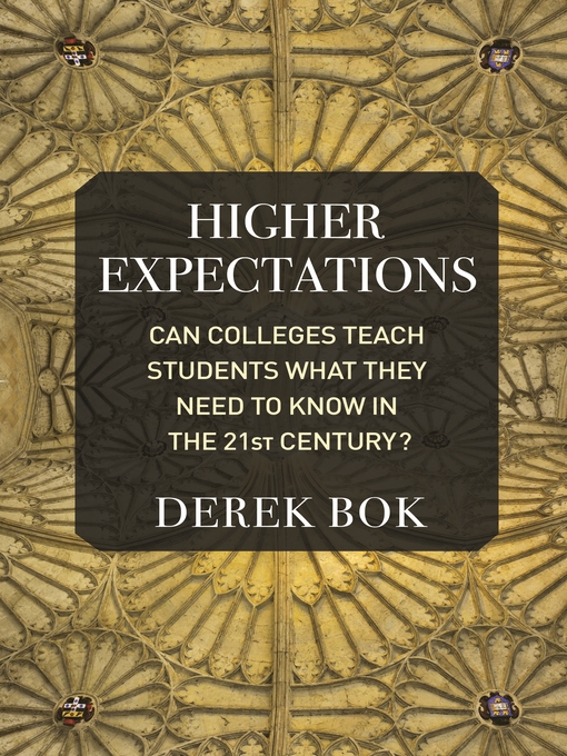 Title details for Higher Expectations by Derek Bok - Available